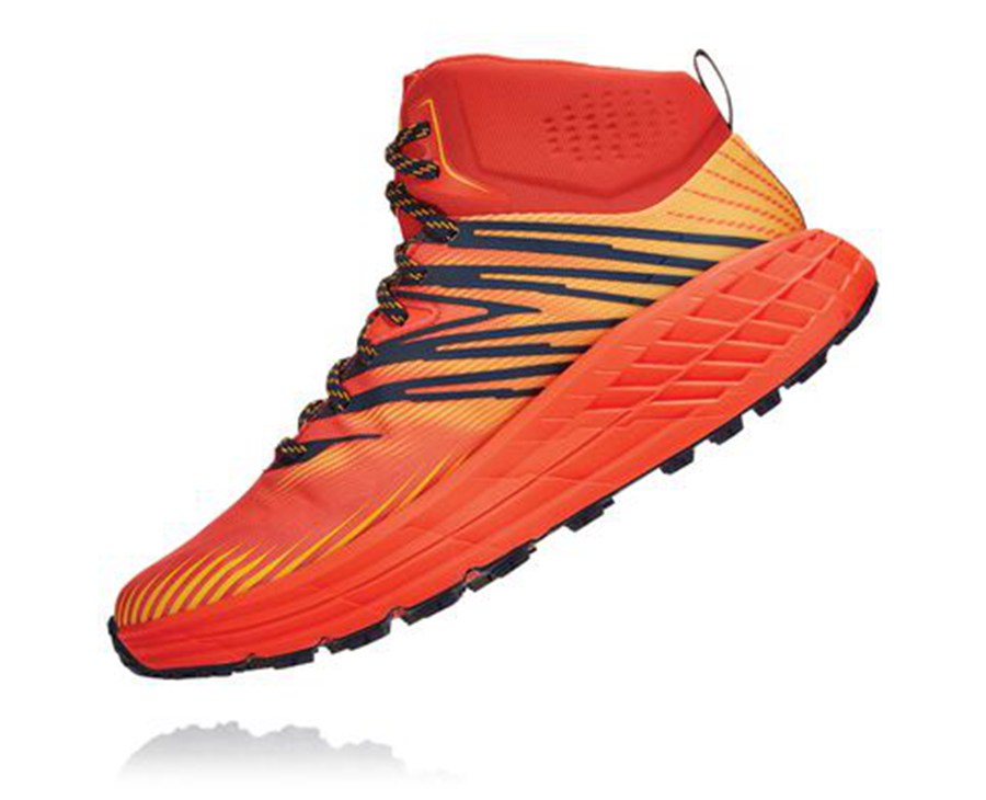 Hoka One One Spor Ayakkabı Erkek Kırmızı - Speedgoat Mid Gore-Tex 2 - UV2579164